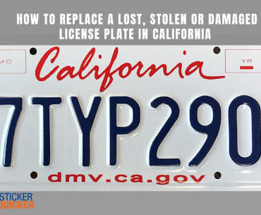 license plate replacement california