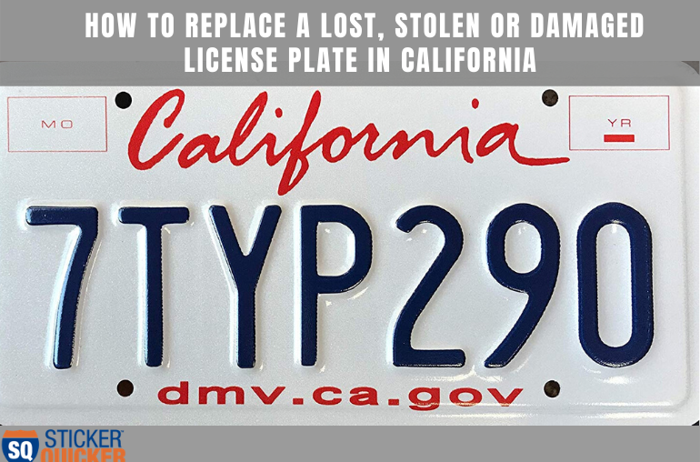 license plate replacement california