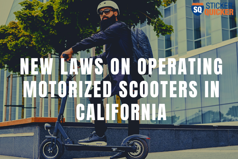 New Laws on Operating Motorized Scooters in California