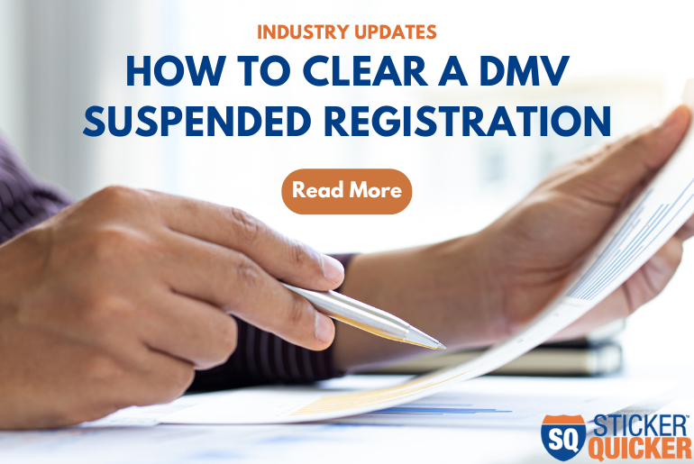 How to Clear a DMV Suspended Registration