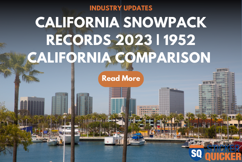 California Snowpack Records 2023-1952 California Comparison